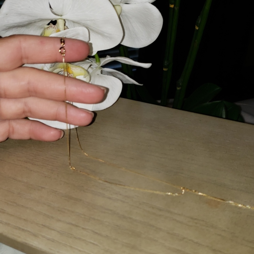 10 kt gold .5mm box chain necklace in 20 inch